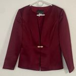 Alex Evenings  Women's Deep Red Blazer Size 4 Photo 0