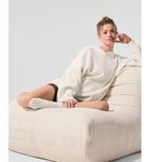 Alo Yoga  Scholar Hooded Sweater Ivory M Photo 4
