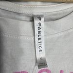Fabletics Athleisure Gym Cotton Blend Printed Pursue Passion Tee White Small New Photo 9