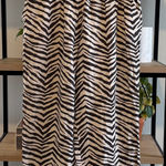 Tahari  100% Linen High-Rise Wide Leg Pull On Zebra Print Crop Pants, 1X Photo 0