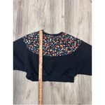 Nike Heritage Crew Fleece Floral Black/White Size Small Photo 6