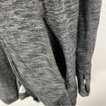 Athleta CYA Stronger Heather Gray Full Zipper Scuba Jacket, Size Medium Photo 4