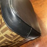 Fendi - Authentic  Brown Glazed Fabric Bucket Bag Photo 8