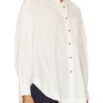 Free People Shirt Womens Small White Happy Hour Poplin Button Down We The Free Photo 0