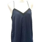 Tibi  Blue & Black Color Block Silk Tank Top Size 2 NWT Photo 0