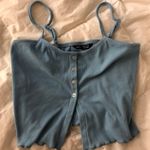 SheIn Button Split Front Crop Tank Photo 1