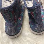 Just Be  Floral High-Top Sneakers - Blue and White Photo 2