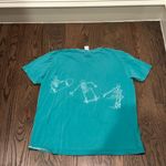 Urban Outfitters  Teal Skeleton Skateboard Tee Photo 1