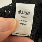 Loft Black Sheer Crochet Short Sleeve Blouse Womens XS Whimsigoth Boho Fall Top Photo 5