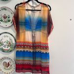 Becca  Colorful Sheer Swim Beach Cover Up Dress Photo 1