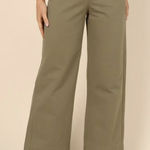 Petal and Pup  Wide Leg Pants in Olive Green Size US 14 Photo 0