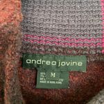 Andrea Jovine NWOT  women’s purple mock neck wool blend soft plush knit sweater M Photo 3