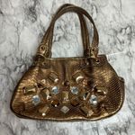 Kathy Van Zeeland Vintage Chunky Y2K Shoulder Bag Gold by  90s Gems Photo 0