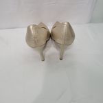 Nine West Women's Gold Heels Shoes Size 8.5 Photo 3