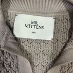 Tuckernuck I Love Mr Mittens Cotton Lace Polo Sweater Stone Grey XS / Small Photo 3