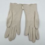 VTG NWT Cream Embroidered Dress Gloves Classy Retro Cosplay Costume Old Money Photo 2