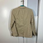 J.Crew Factory Girlfriend Chino Blazer Stretch Cotton Fully Lined Khaki Size 4 Photo 5