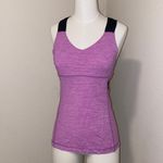 Lululemon  Push Your Limits Tank in Heathered Ultra Violet / Black Photo 1
