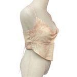 Free People  Vanessa Smocked Printed Sleeveless Cropped Trendy‎ Top Sz Medium NWT Photo 5