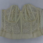 Goddess Strapless Longline Bra Bustier Corset Off White Lace Sz 44B Vtg 60s Photo 0