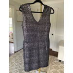 Forever 21 Black Glitter Bodycon Mini Dress  Sparkle Partycore Clubwear Night Lux Photo 2