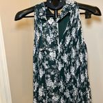 1. State Green and White Floral Tank Top Photo 2