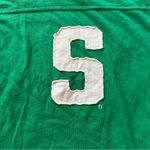 Michigan Stage Spartans Green and White Fitted Women's Medium Tshirt Collegiate Photo 1