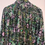 Handmade VINTAGE PARISIAN DRESS SZ SMALL FLORAL PATTERN W OLD CARS POLYESTER Photo 6