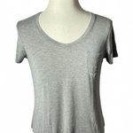 prAna  Gray V-Neck Pocket Tee T-Shirt Casual Everyday‎ Top Photo 0