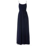 AMSALE Campbell Gown in Navy 8 Womens Long Maxi Dress Blue Photo 8