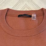 T Tahari Women’s Orange Brown Crewneck Sweater Classic Knit - Size XS Photo 2