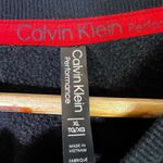 Calvin Klein Performance Crop Tight Knit Sweatshirt Womens XL Black Athleisure Photo 6