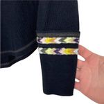 Free People We The Free Black Thermal Henley Sz S Photo 2