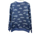 LL Bean Blue Gray Lightweight Pullover Crew Neck Sweater Fleece Size MEDIUM Photo 6