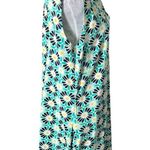Katherine Way Dress Floral Womens Athletic Stretchy Golf Beach Blue Green 2XL Size 2X Photo 1