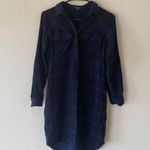 Madewell blue flannel dress XXS Photo 2