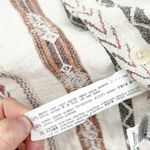 ZARA Womens Boho Aztec Geometric Striped Button Up Oversized Shirt Jacket Size M Photo 4