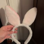 Bendable White & Pink Bunny Ears Costume Size One Size Photo 1
