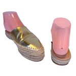 Sam Edelman  GOLD LEATHER "AUSTIN" ESPADRILLE SLIDE MULES (7M) Photo 6