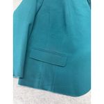 Nine West Blazer Womens 18W Teal Open Front Lined Career Jacket Stretch Pockets Photo 1