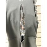 Nookie Sweet Life Lace Trim High Neck Cutout Sheath Midi Dress Black AUS 8 /US 2 Photo 4