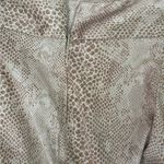 Willi Smith  Brown and Cream Snake Print Pencil Skirt Photo 4