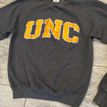 Champion North Carolina UNC Tar Heels Sweatshirt XS Gray Extra Small Stitched Photo 0