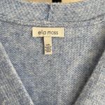 Ella Moss Oversized Soft Blue Knit Cardigan Sweater Button Pockets Minimalist Preppy Cozy Photo 2