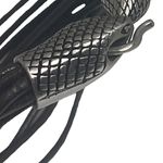 Stainless Steel π Snake Multi Strand Leather Bracelet π Dark Brown Leather π Photo 11