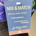 st. john's bay St. John’s Bay floral print bikini top size 12 Photo 4