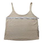 Reformation Tank Women XL Wisteria Top Boho Beach Ribbed Knit Cami Linen Cream Photo 5