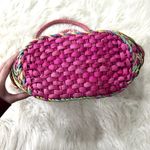 Sun n' Sand Retro Rainbow Straw Beach Tote Bag Pink Photo 5