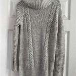 Maurice's  Cable Knit Cowl Sweater Tunic Grey size S NWOT Photo 1