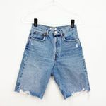 AGOLDE 90s Distressed Denim Short in Swapmeet Photo 1